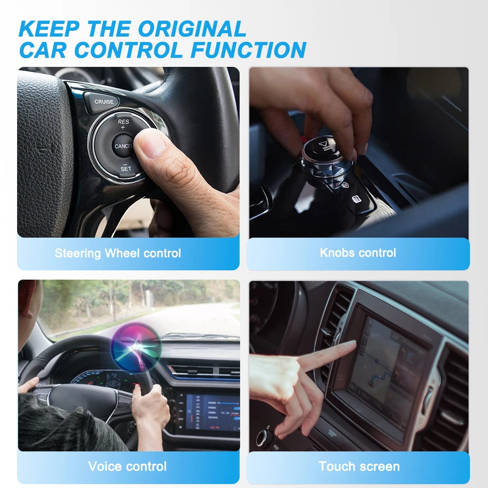 New Wired to Wireless Carplay and Android Auto 2In1 Mini Adapter 5Ghz Wifi5 Suitable for 99% of Original Wired Carplay/Auto Cars