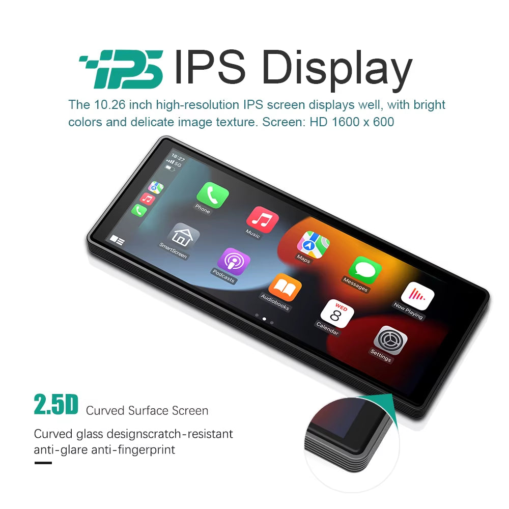 Universal 10.26” Screen Car Radio Multimedia WIFI Video Player Wireless Carplay Screen for Apple or Android