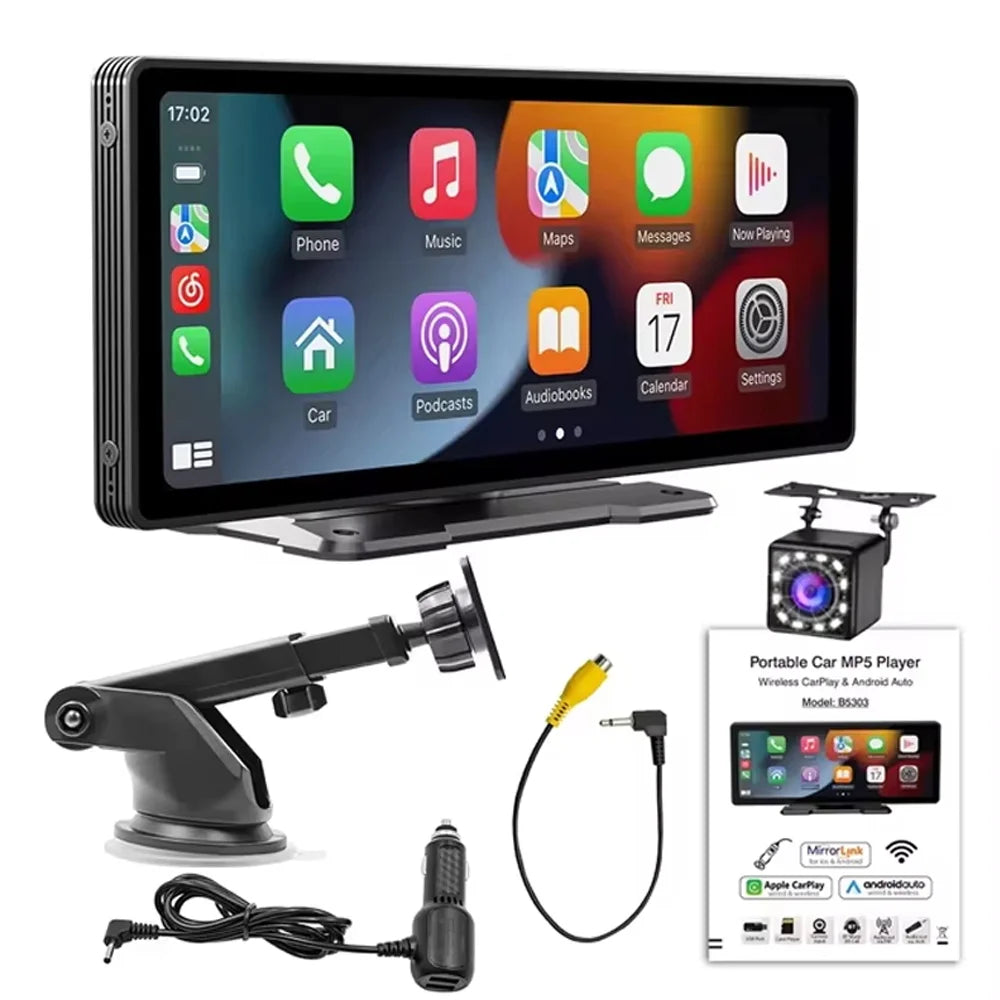 Universal 10.26” Screen Car Radio Multimedia WIFI Video Player Wireless Carplay Screen for Apple or Android